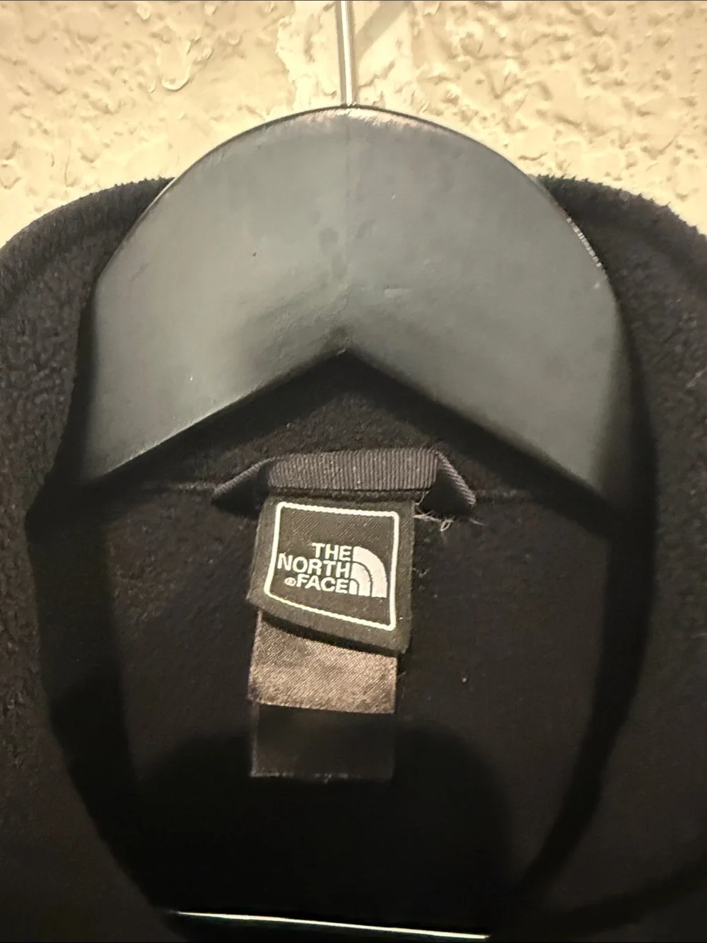 The North Face Black Fleece Jacket with Bright Blue Zipper and Logo L 14/16 - Picture 5 of 10